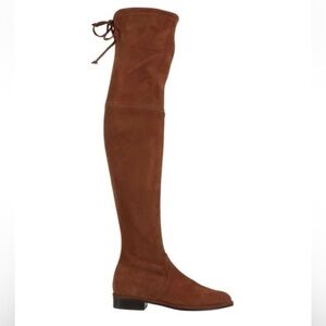 Stuart Weitzman Lowland Over The Knee High Cognac Suede Boots